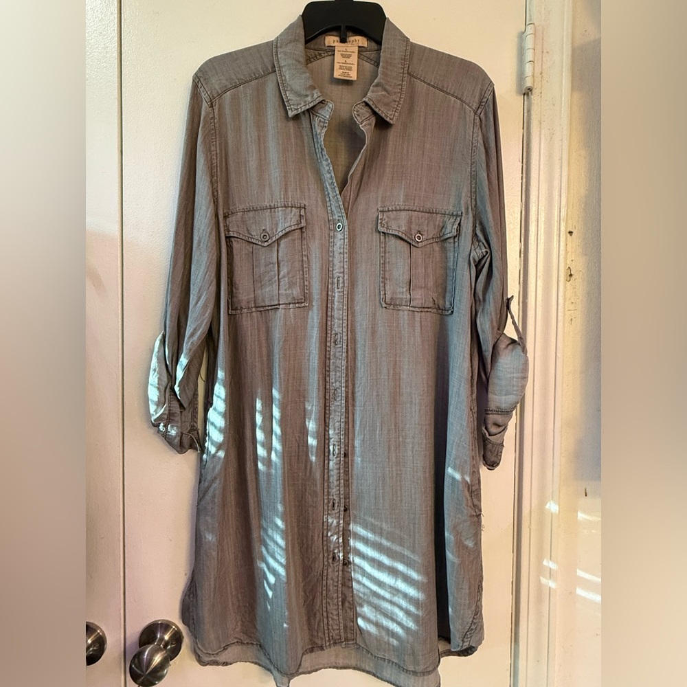 Philosophy tunic shirt dress